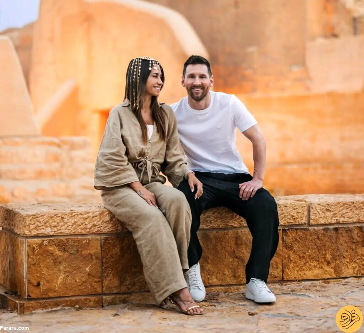 20 عکس مسی با همسرش