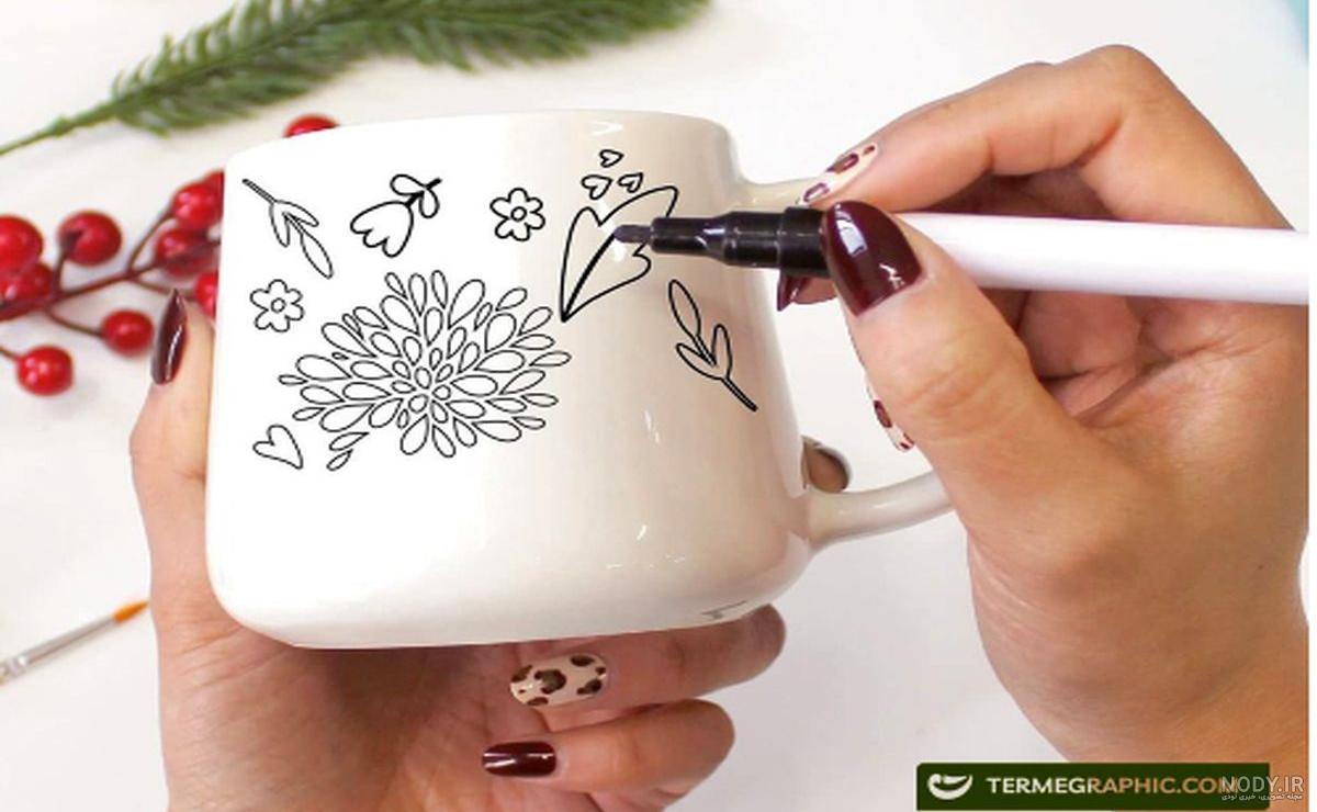 Easy Drawing Ideas, Kitten Drawing in Cup, __ایده های طراحی آسان، نقاشی بچه  گربه در فنجان،