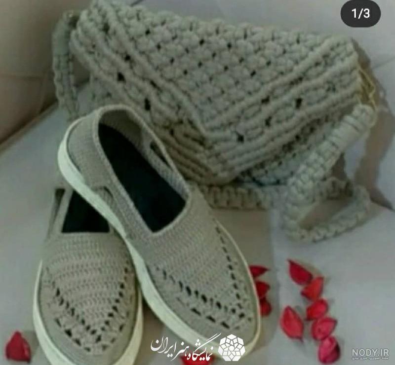 آخرین خبر | آموزش بافت دمپایی بافتنی روفرشی زیبا