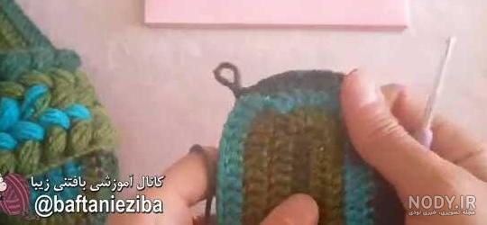 مدل دمپایی قلاب بافی
