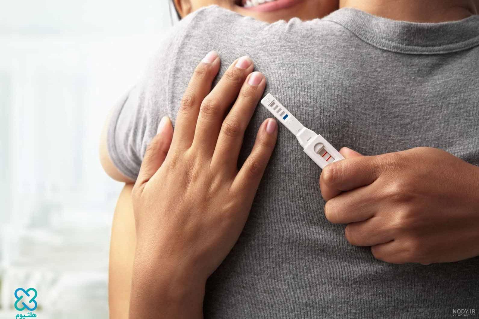 عکس تست بارداری مثبت ضعیف