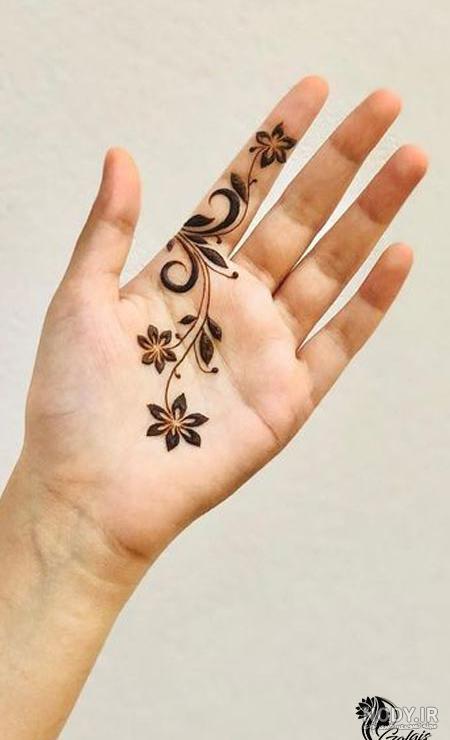 عکس نقش حنا جدید ساده