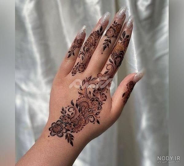 عکس نقش حنا جدید عربی