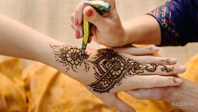 عکس نقش حنا جدید پسرانه