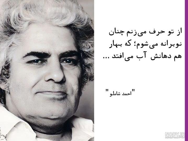 عکس نوشته از احمد شاملو - عکس نودی