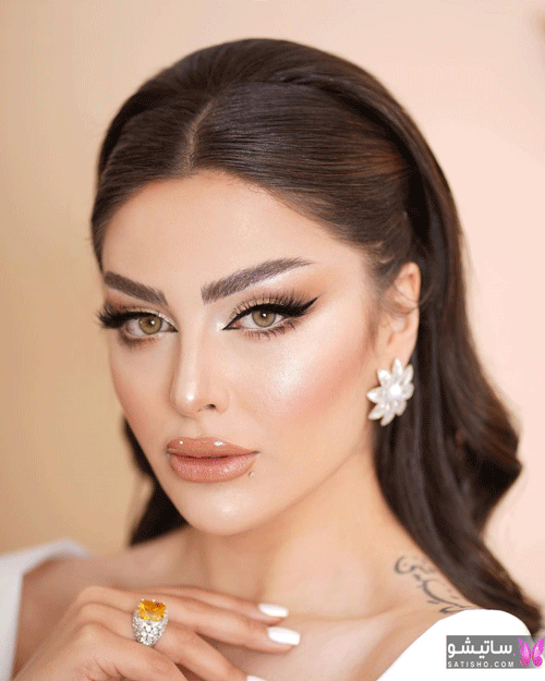 ۱۰۰ مدل آرایش لایت عروس، بسیار شیک و رویایی - رز سرخ