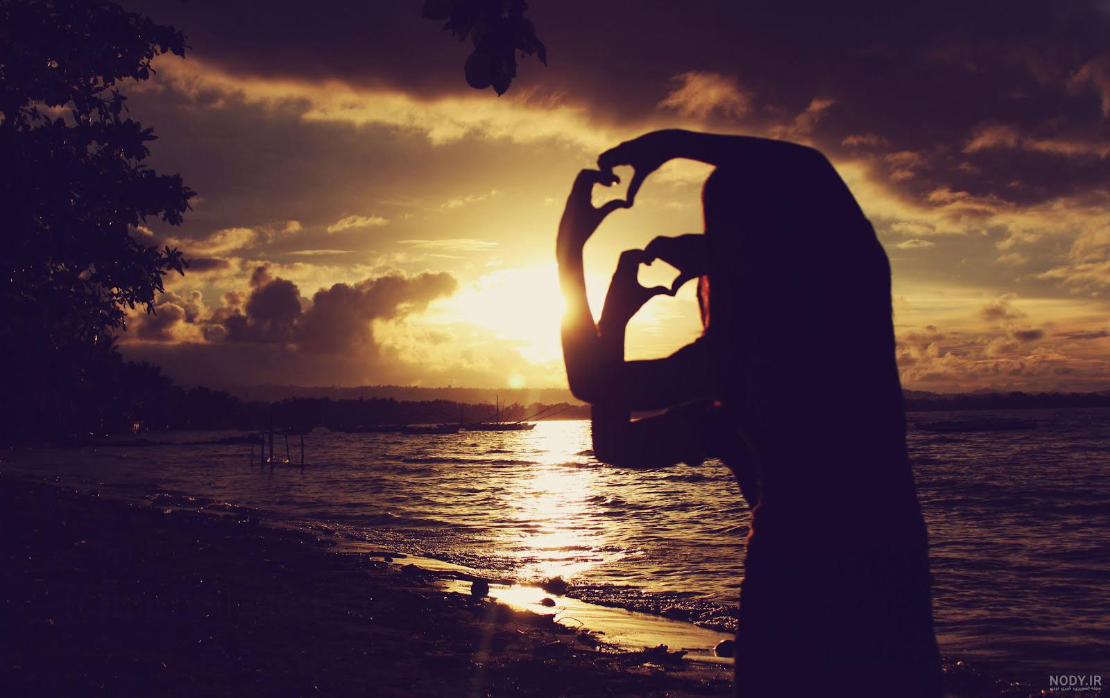 عکس غروب غم انگیز