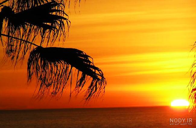 عکس غروب غم انگیز