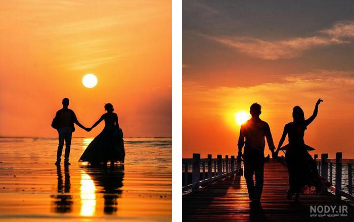عکس خفن عکس غروب عاشقانه
