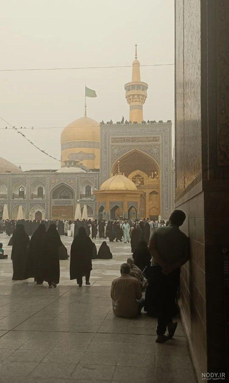 شهر مشهد در شب از بالا عکاسی هوایی ایران 1397418