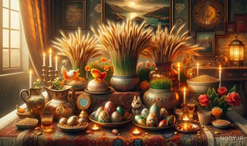 عکس سفره ی هفت سین ۱۴۰۳ - عکس نودی عکس سفره ی هفت سین ۱۴۰۳ - عکس نودی