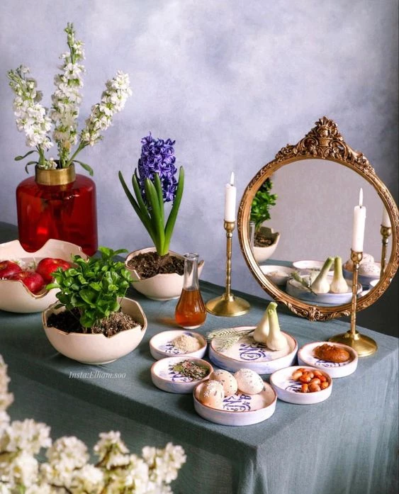 ۴۰ مدل سفره هفت سین ۱۴۰۳ با ایده های تزیین زیبا و چیدمان لاکچری ۴۰ مدل سفره هفت سین ۱۴۰۳ با ایده های تزیین زیبا و چیدمان لاکچری
