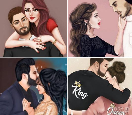 آلبوم عکس نوشته عروسکی و فانتزی عاشقانه دو نفره - تــــــــوپ تـــــــــاپ