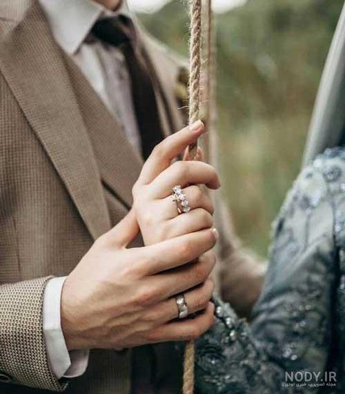 بهترین و جذاب ترین عکس حلقه نامزدی برای پروفایل