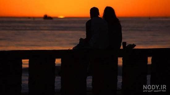 عکس عاشقانه غروب