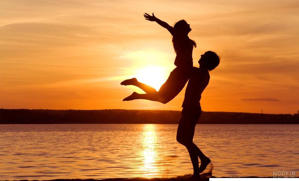 عکس عاشقانه غروب آفتاب