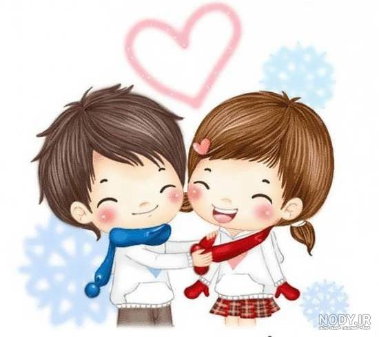 عکسهای کارتونی عاشقانه دونفره