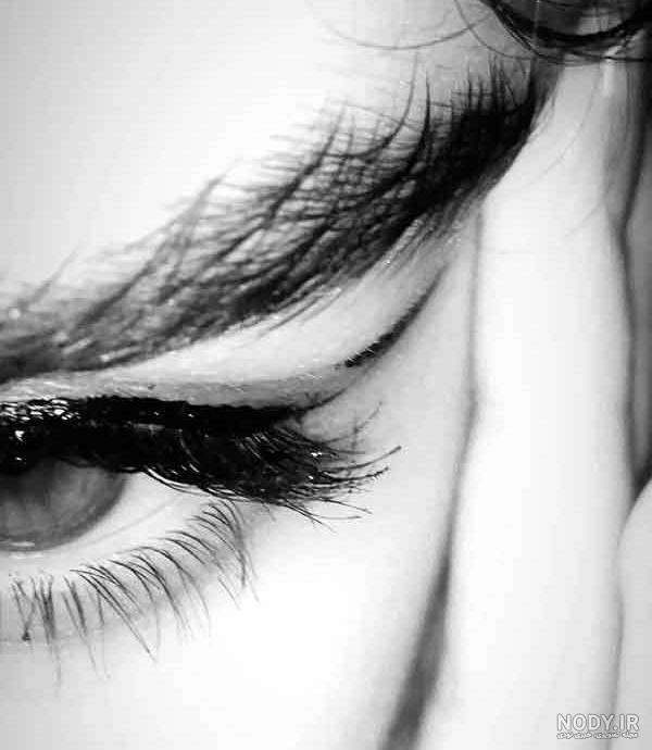 عکس سیاه سفید دخترونه غمگین