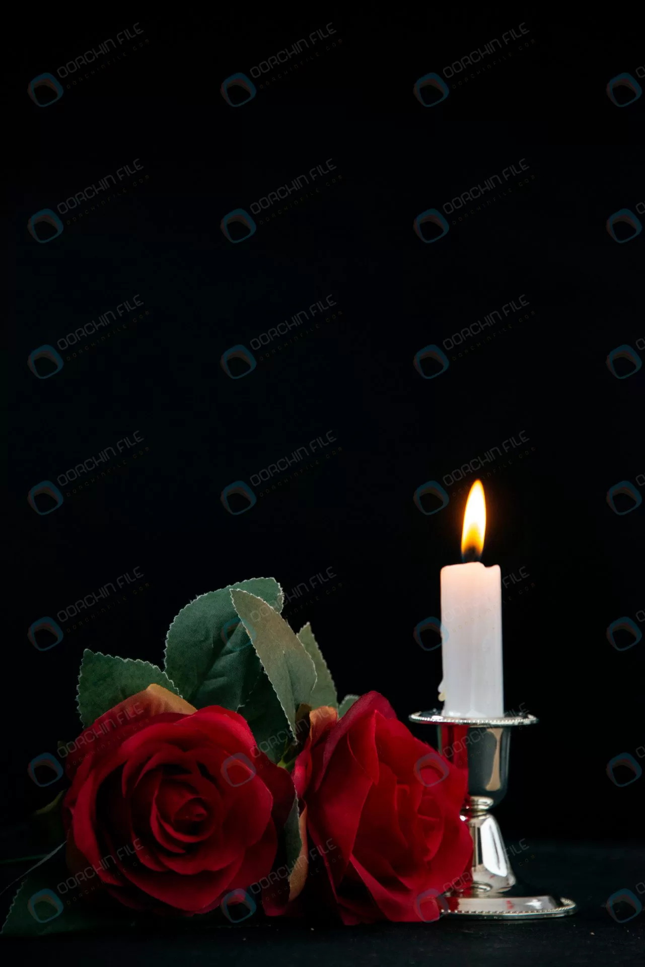تصویر زمینه گل رز با زمینه مشکی - imgfa.ir