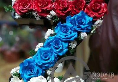 جام گل فیروزه | خرید اینترنتی گل آبی رنگ خواستگاری و عقد با چند کلیک | گل  های زیبای آبی رز