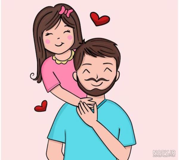 عکس لاکچری پدر دختری ❤️ [ بهترین تصاویر ]