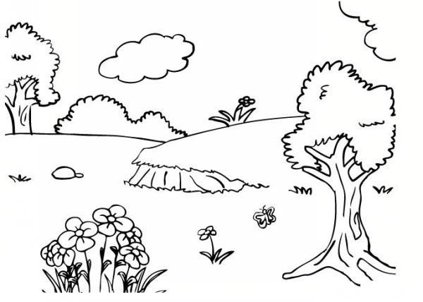 39 نقاشی سیزده بدر [روز طبیعت] ساده، سخت، کودکانه و نوجوان برای رنگ آمیزی