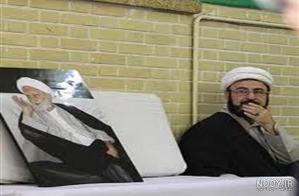 عکس/ آیت الله بهجت در زمستان برفی
