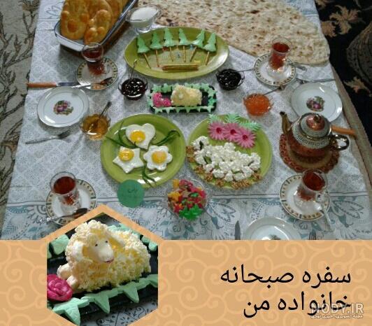 عکس ایده صبحانه دونفره عکس ایده صبحانه دونفره