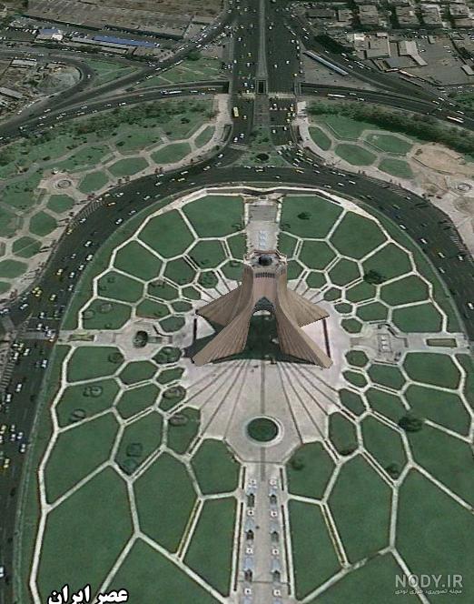 عکس میدان آزادی تهران نماد شکوه و عظمت از نماهای مختلف - پارس مگ