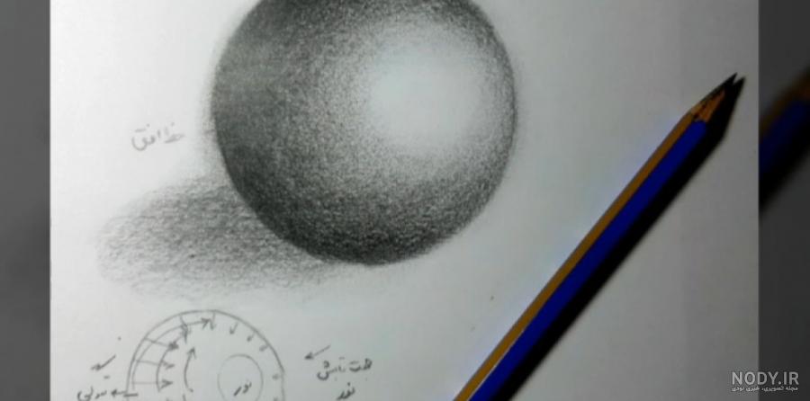 عکس نقاشی سیاه قلم دایره