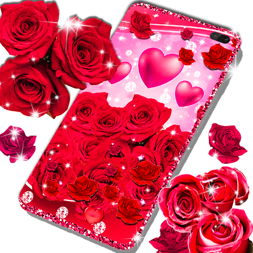 عکس گل رز متحرک زیبا