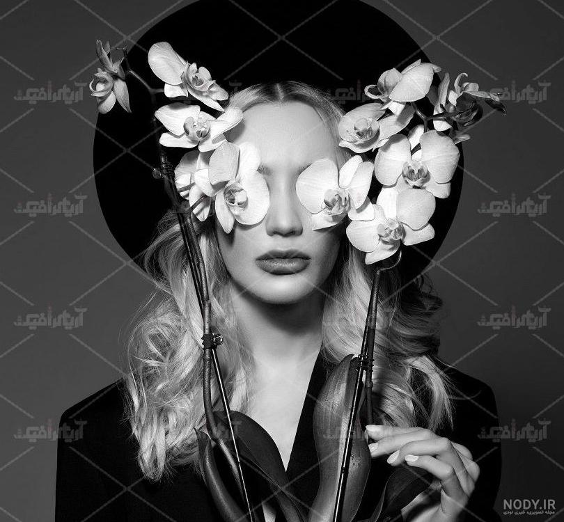 غمگین عکس گل سیاه و سفید برای پروفایل