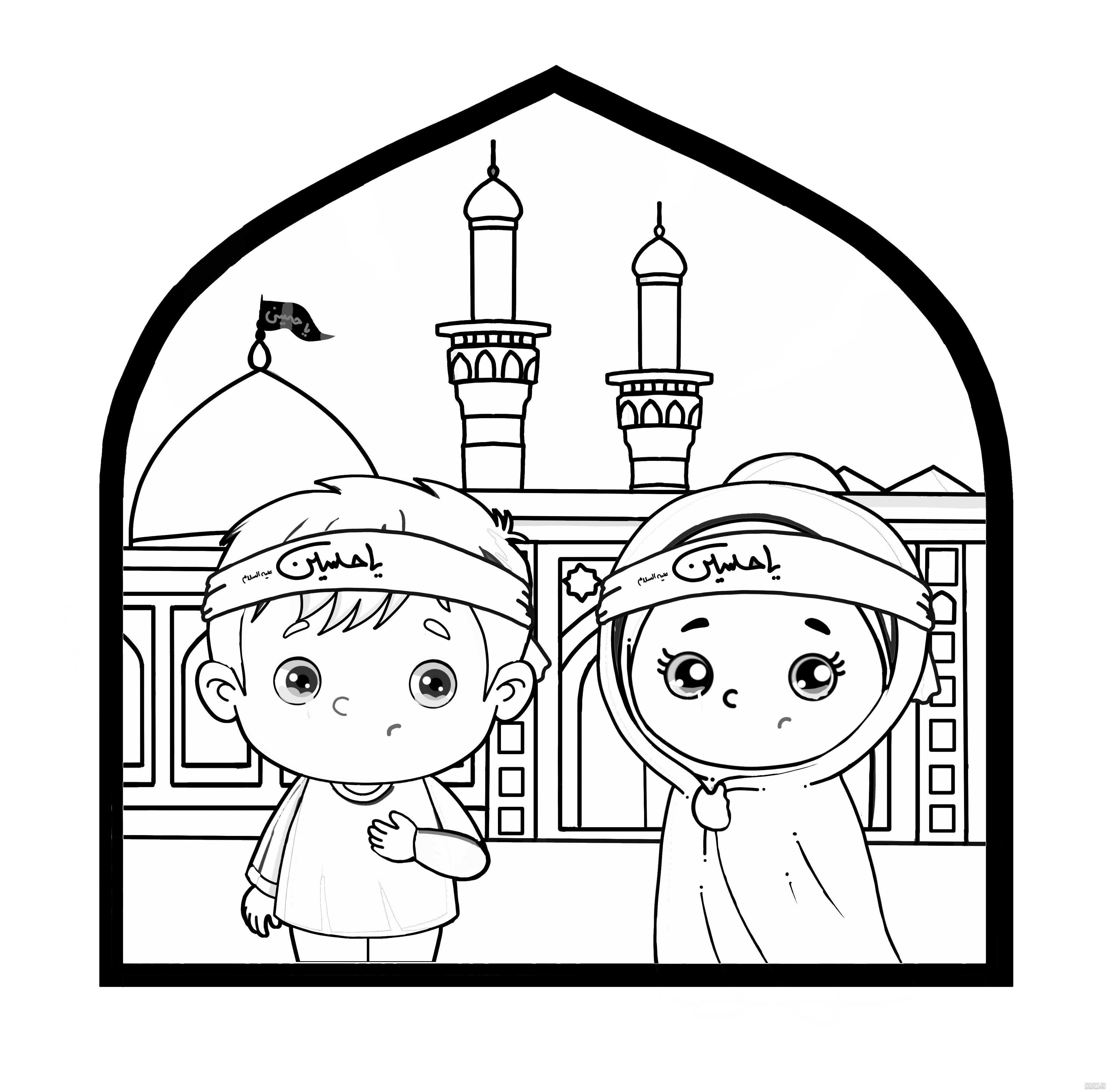 نقاشی ساده عاشورا - عکس نودی