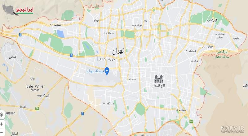 نقشه تهران 1403 + تمام مناطق با کیفیت بالا نقشه تهران 1403 + تمام مناطق با کیفیت بالا
