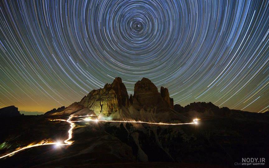 دانلود مجموعه عکس های آسمان زیبا و ستارگان در شب