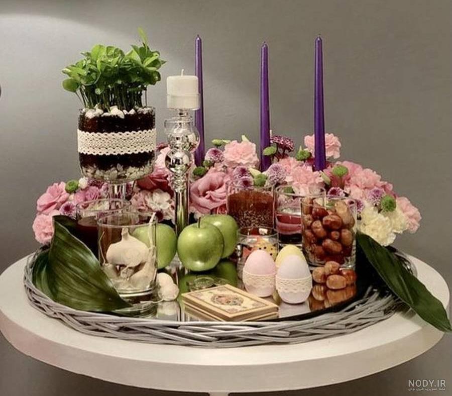 عکس تزیین سفره هفت سین ساده و شیک عکس تزیین سفره هفت سین ساده و شیک