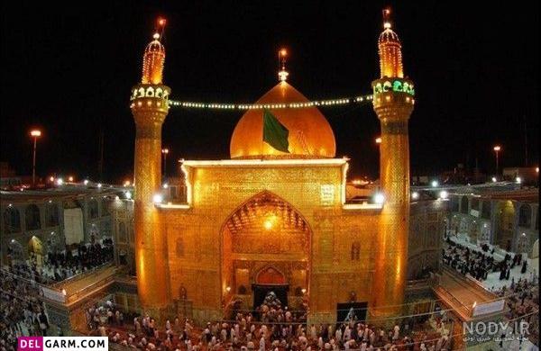عکس/ حرم حضرت علی(ع) سیاه پوش شد