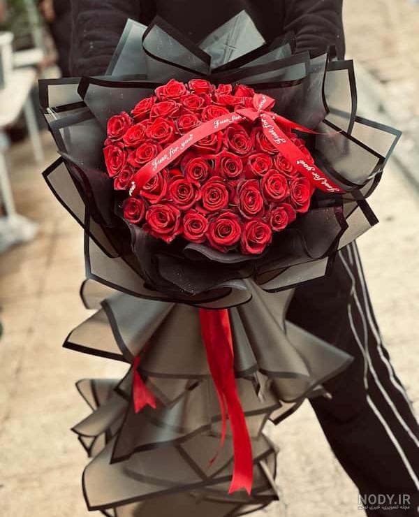 عکس گل قرمز بزرگ