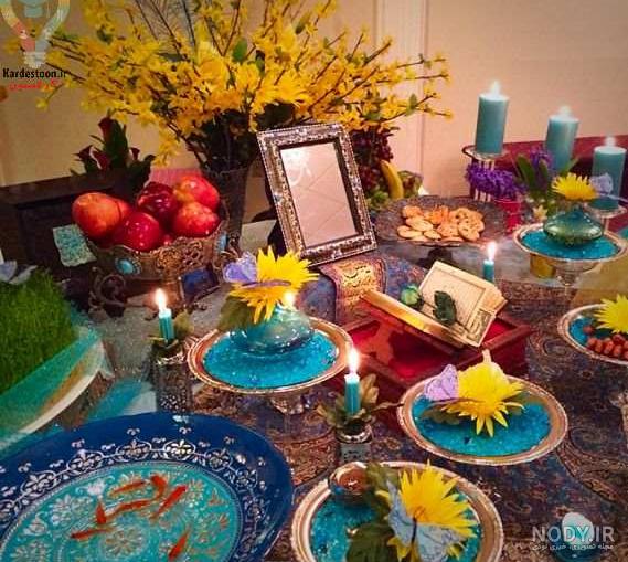 مدل سفره هفت سین شیشه ای مدل سفره هفت سین شیشه ای