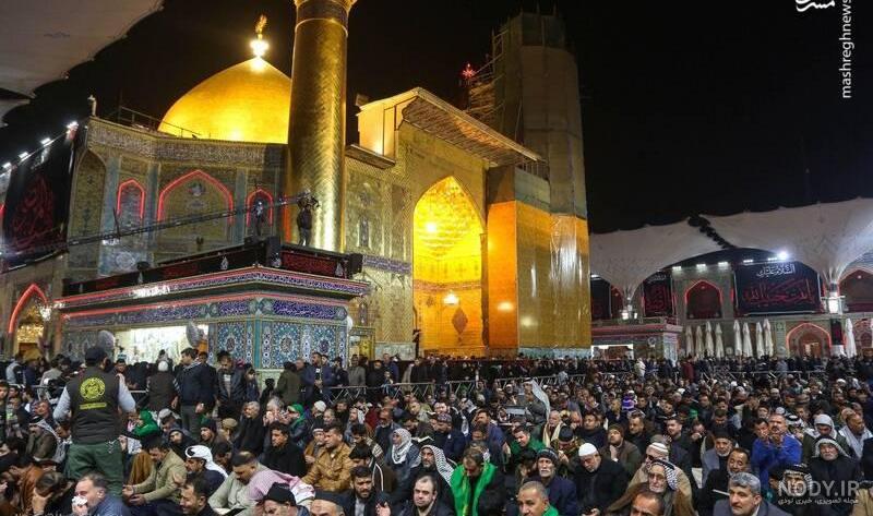 پرچم گنبد حرم مطهر حضرت علی (ع) تعویض شد+ تصاویر | میدل ایست نیوز