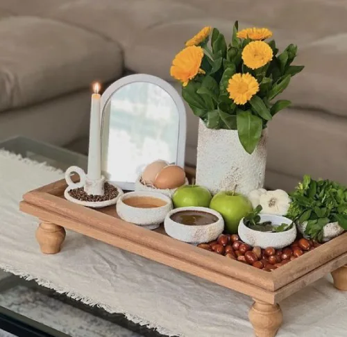 10 ایده جذاب برای چیدمان سفره هفت سین مسی عید 1403 + عکس و فیلم | صبا مس 10 ایده جذاب برای چیدمان سفره هفت سین مسی عید 1403 + عکس و فیلم | صبا مس