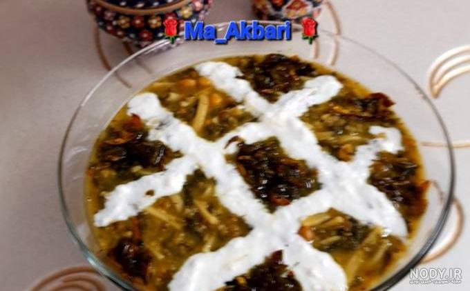 تزیین آش رشته نذری ساده و زیبا با خلال دندان و شابلون تزیین آش رشته نذری ساده و زیبا با خلال دندان و شابلون