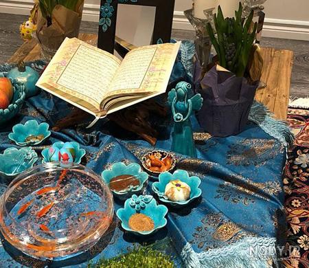 تزیین سفره هفت سین با ایده های جدید و ساده - شیک و تک