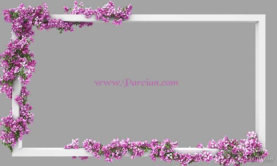 عکس قاب با حاشیه گل عکس قاب با حاشیه گل