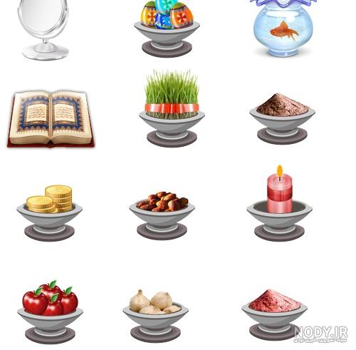 عکس نقاشی سفره ی هفت سین رنگ شده عکس نقاشی سفره ی هفت سین رنگ شده