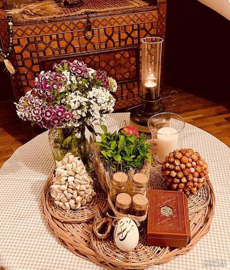 مدل سفره هفت سین ساده و شیک اینستا برای عید 1403 مدل سفره هفت سین ساده و شیک اینستا برای عید 1403