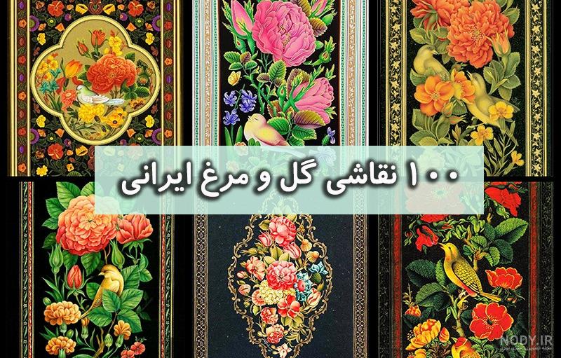 نقاشی گل صد برگ - عکس نودی