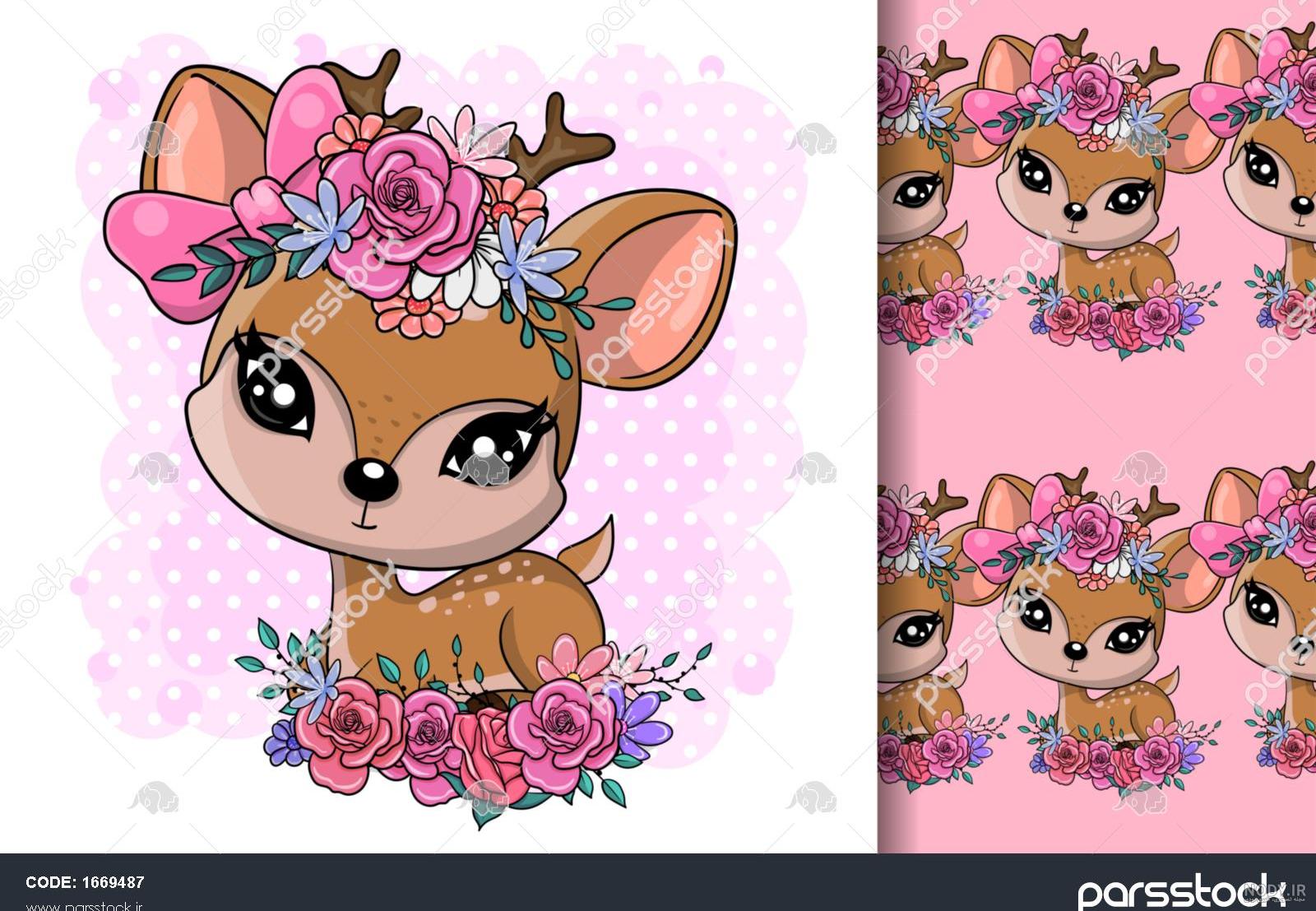 کارتونی ناز بچه آهو 1247237