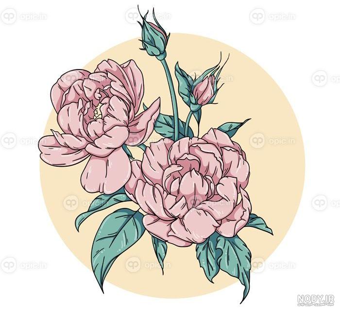 ۳۰ عکس نقاشی گل ساده و زیبا از جدیدترین و آسان ترین طرح ها ۲۰۲۳
