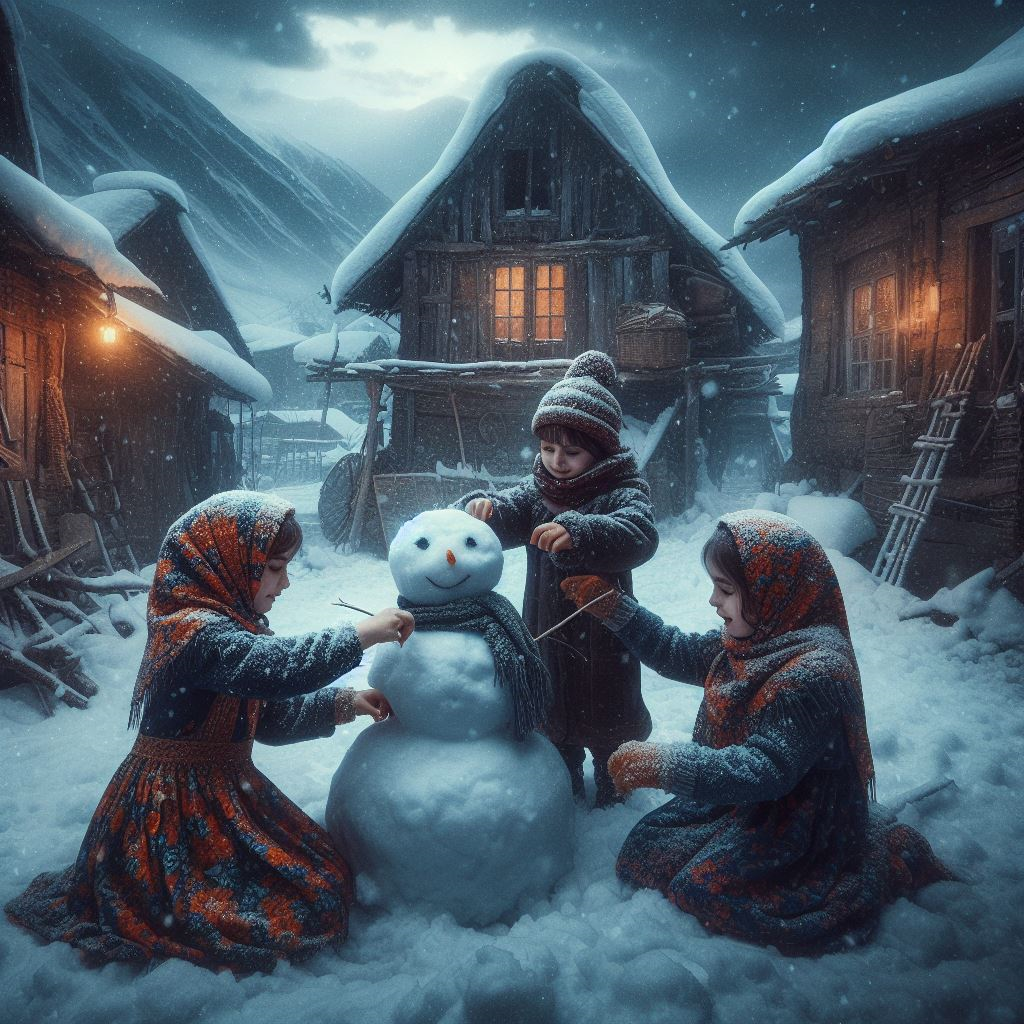 عکس آدم برفی واقعی زیبا